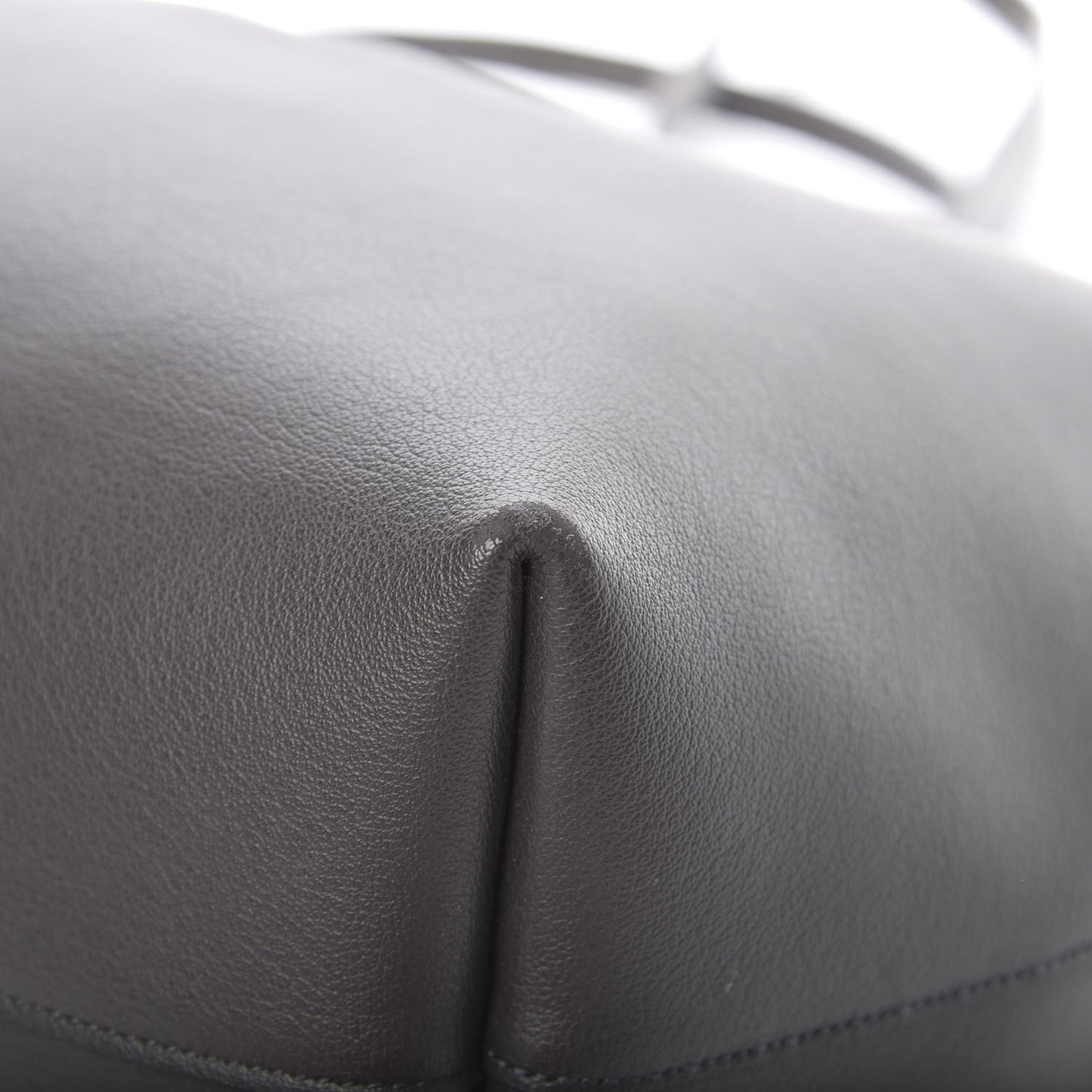 Calfskin Large Shopping Tote Dark Grey