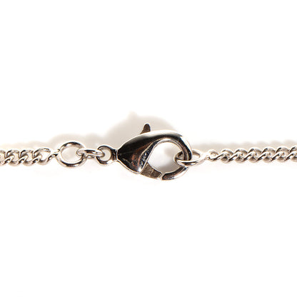 Chanel Crystal Camellia CC Necklace Silver 5 of 7