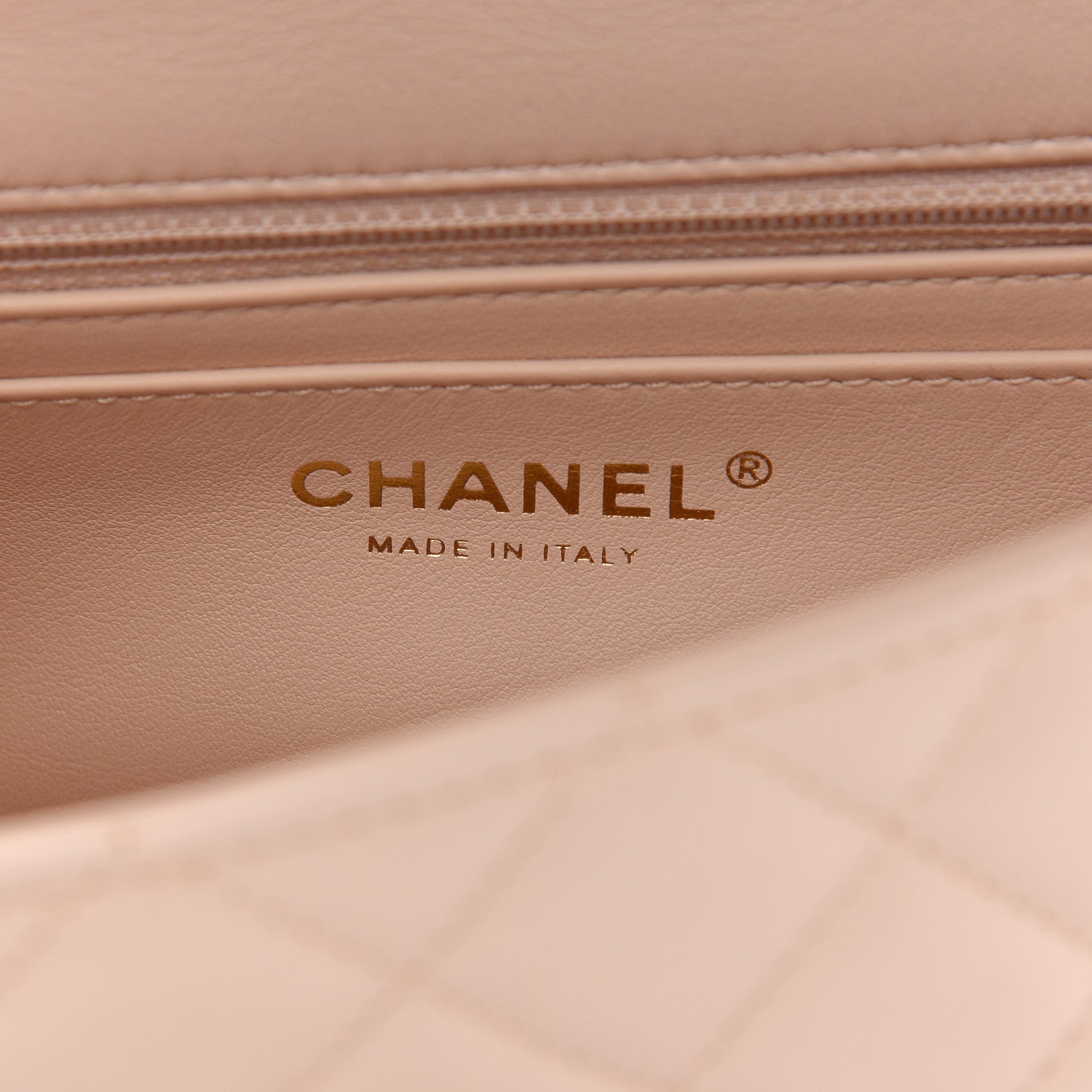 Chanel Lambskin Quilted Mini Rectangular Pearl Crush Flap Light Beige 6 of 9