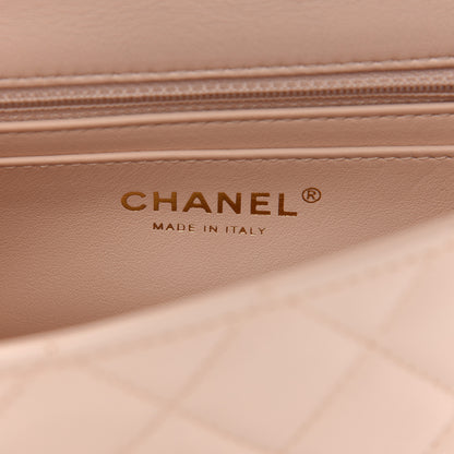 Chanel Lambskin Quilted Mini Rectangular Pearl Crush Flap Light Beige 6 of 9