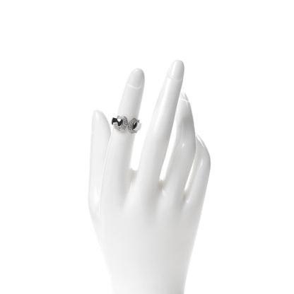 Cartier 18K White Gold Diamond C De Ring 48 4.5 2 of 4