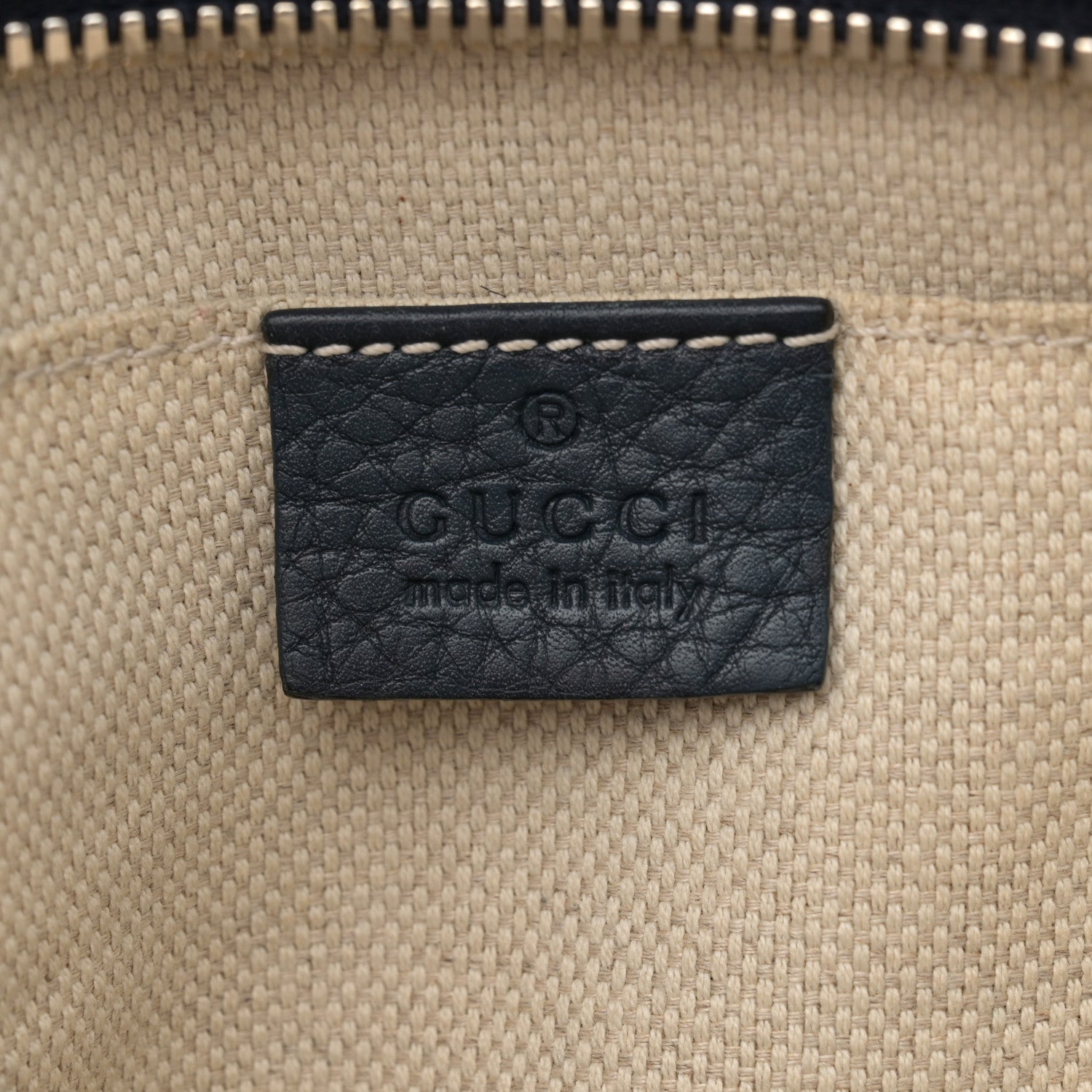 Gucci Pebbled Calfskin Small Soho Disco Bag Blue 6 of 17