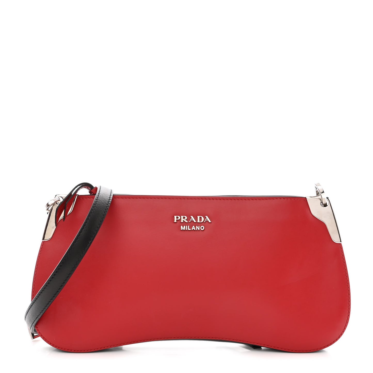 City Calfskin Sidonie Crossbody Bag Rosso Black