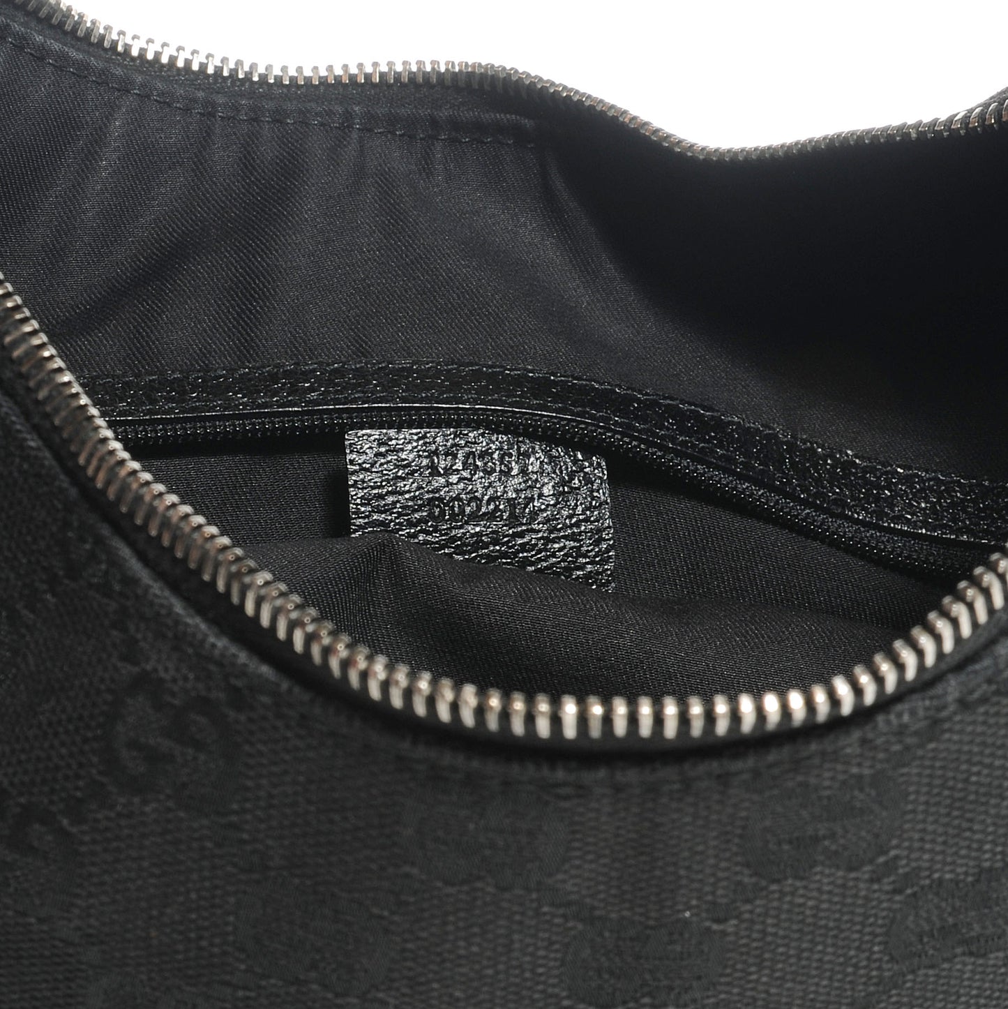 Small GG Canvas Hobo Black