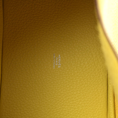 Hermes Taurillon Clemence Picotin 18 PM Lime Sesame 6 of 11