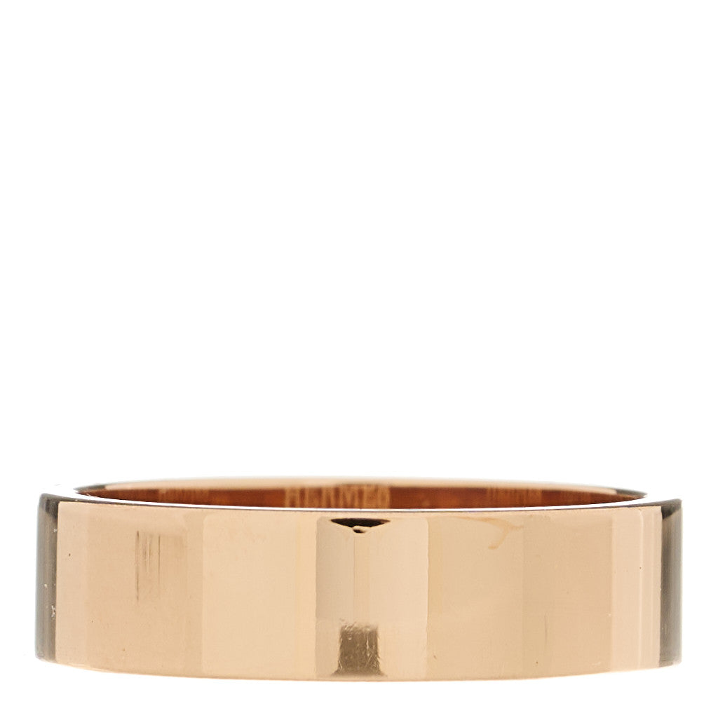 Hermes 18K Rose Gold Diamond PM Kelly Ring 52 6 3 of 4