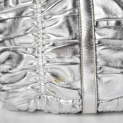 Prada Nappa Gaufre Bowler Argento 11 of 12