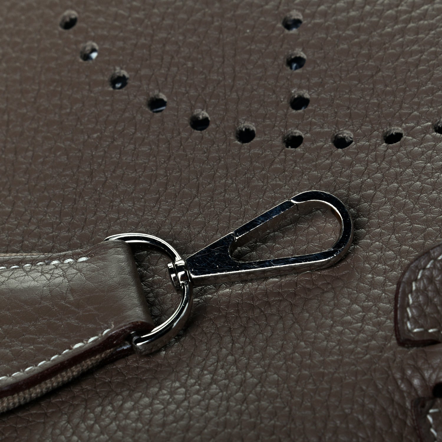 Hermes Taurillon Clemence Evelyne III PM Etoupe 7 of 7