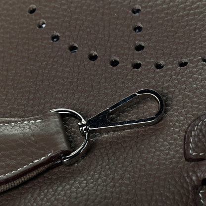 Hermes Taurillon Clemence Evelyne III PM Etoupe 7 of 7