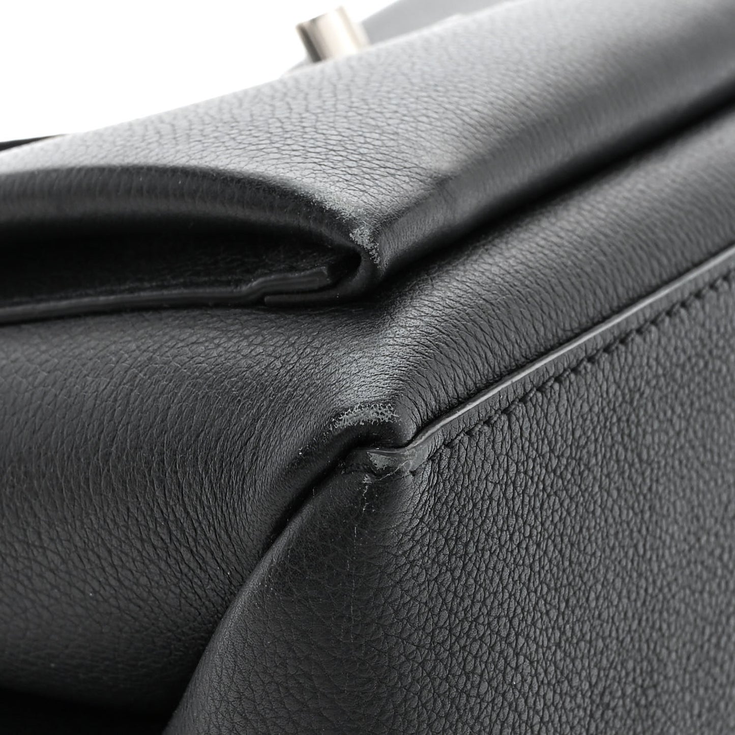 Soft Calfskin My Lockme Top Handle Black