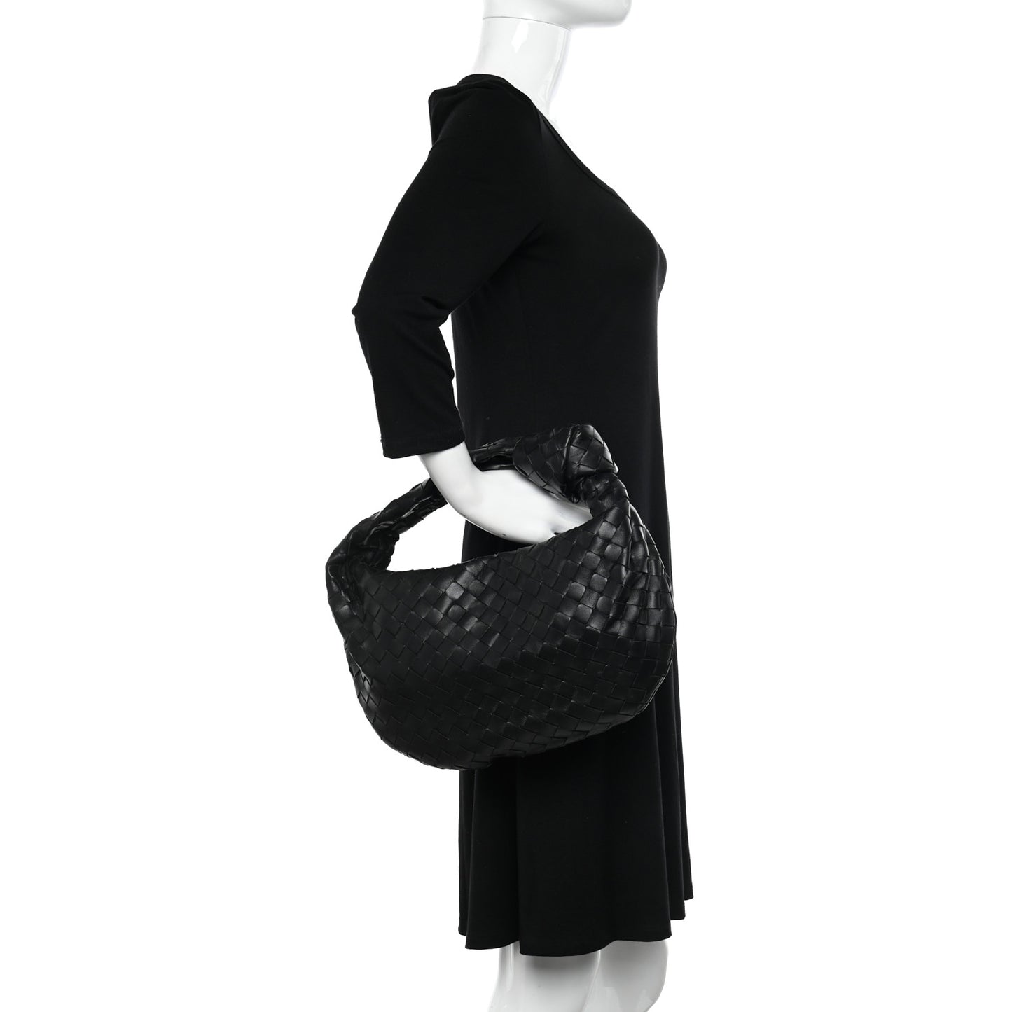 Nappa Intrecciato Jodie Hobo Black