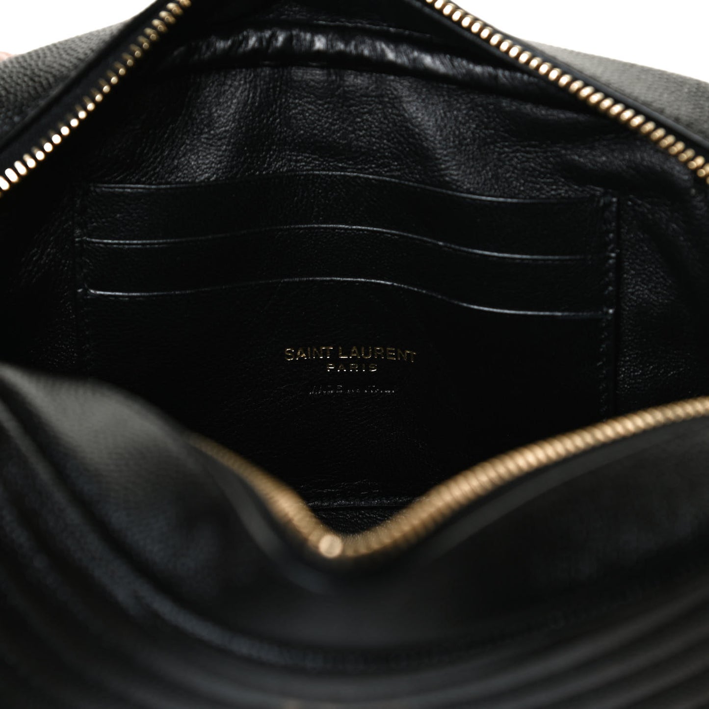 Grain De Poudre Matelasse Monogram Mini Lou Camera Bag Black