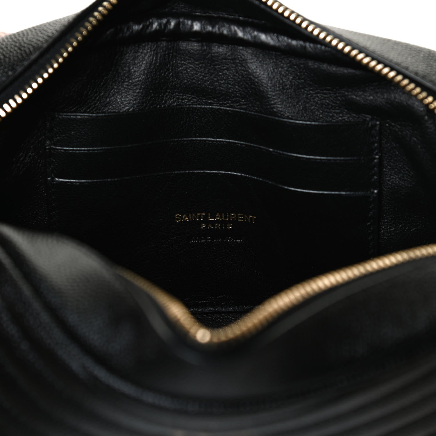 Saint Laurent Grain De Poudre Matelasse Monogram Mini Lou Camera Bag Black 5 of 10