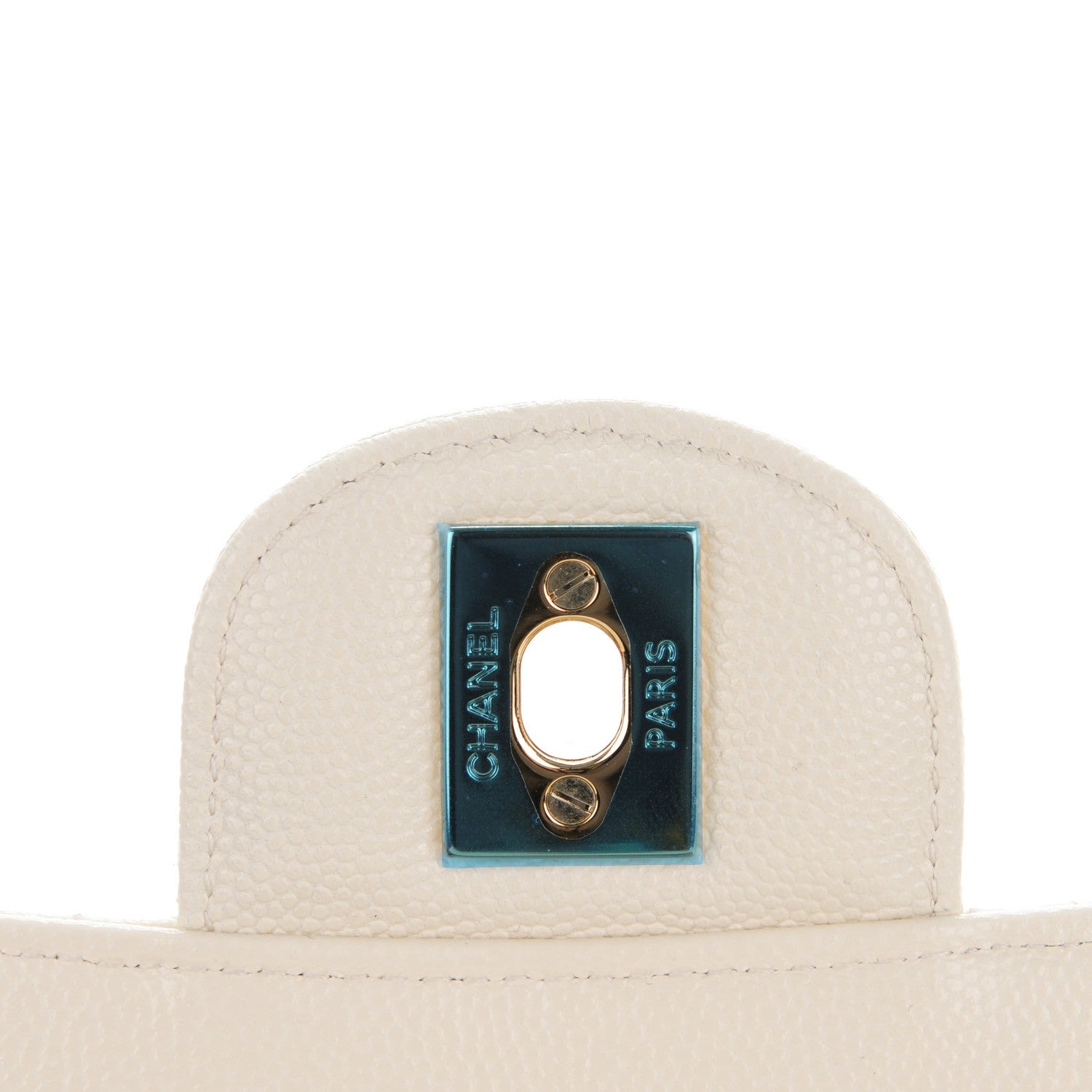 Chanel Caviar Quilted Mini Rectangular Flap White 6 of 8