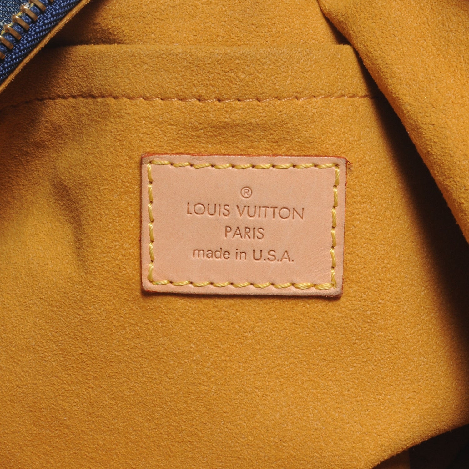 Louis Vuitton Monogram Denim Baggy PM Blue 6 of 7