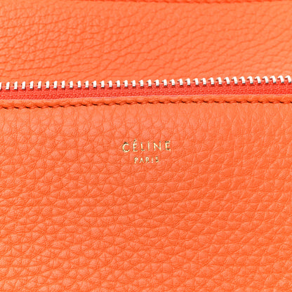 Celine Grained Calfskin Small Edge Shoulder Bag Orange 6 of 10