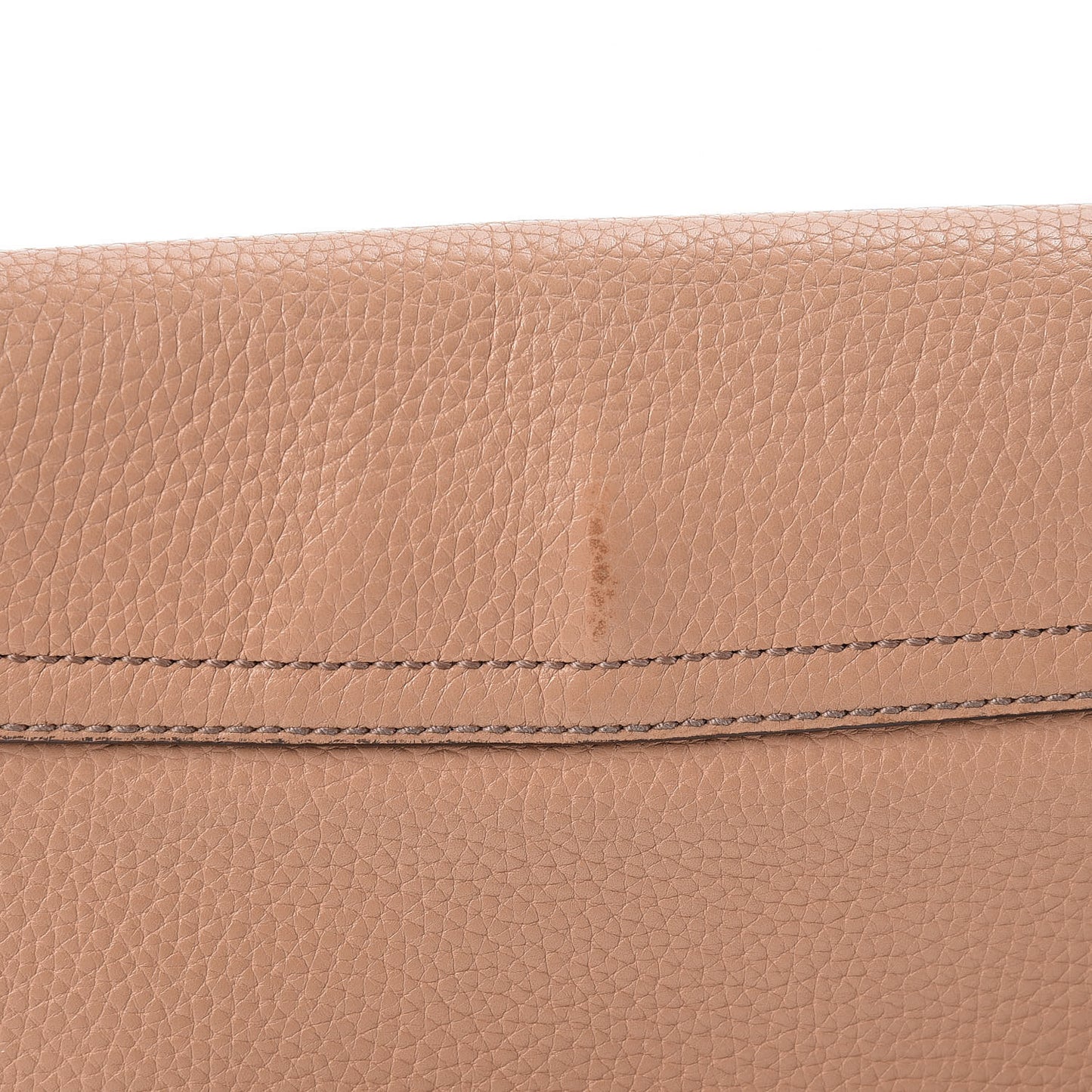 Pebbled Calfskin Medium Soho Flap Crossbody Camelia
