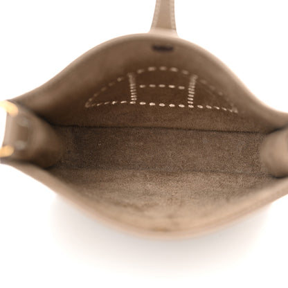 Hermes Taurillon Clemence Amazone Evelyne TPM Etoupe Bleu Indigo 5 of 11