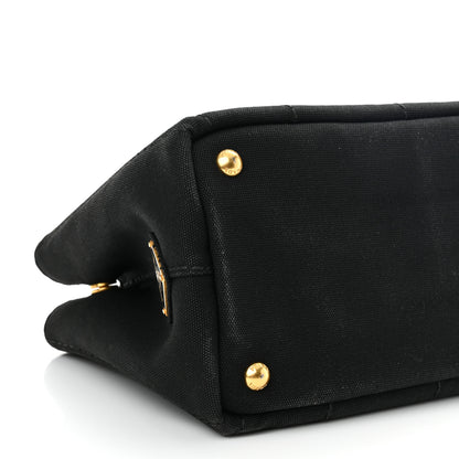 Prada Canapa Small Logo Tote Black 8 of 9