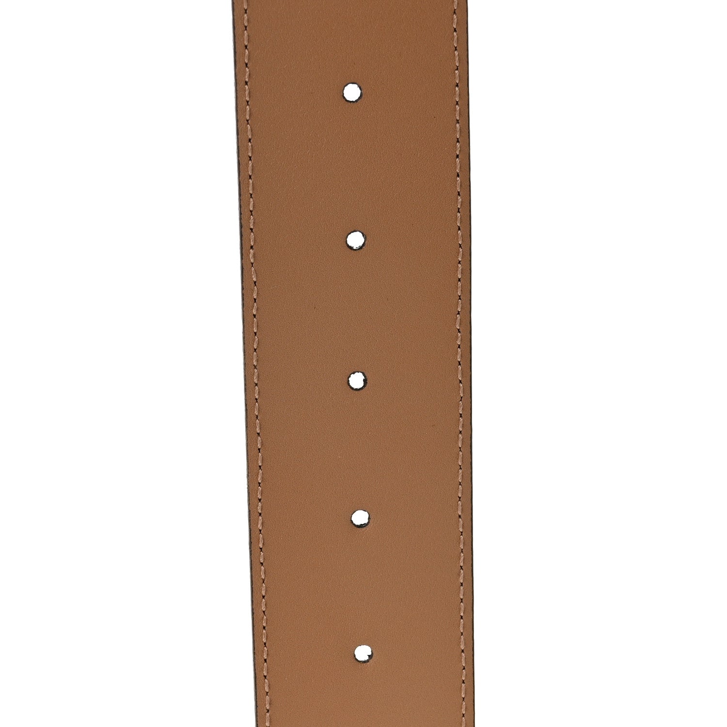 Gucci GG Supreme Monogram Plutone Calfskin Enamel Double G 40mm Belt 85 34 Beige Ebony Camelia 4 of 5