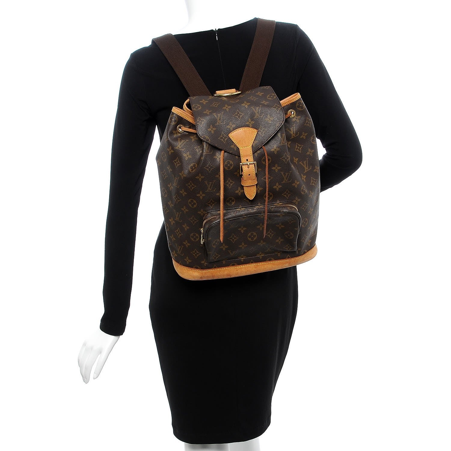 Louis Vuitton Monogram Montsouris GM Backpack 2 of 9