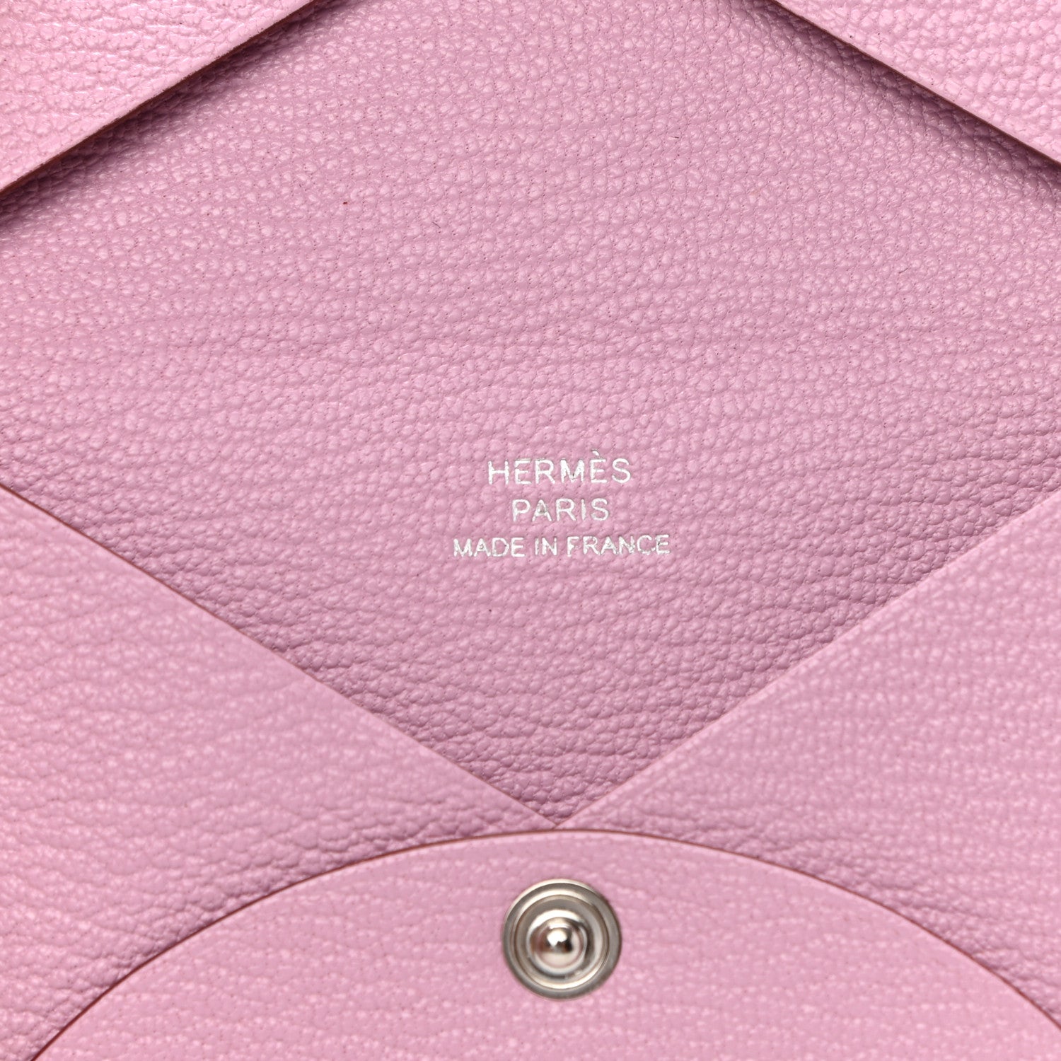 Hermes Chevre Mysore Calvi Card Case Mauve Sylvestre 6 of 7