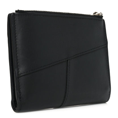 Loewe Calfskin Puzzle Zip Slim Compact Bi-Fold Wallet Black 3 of 6