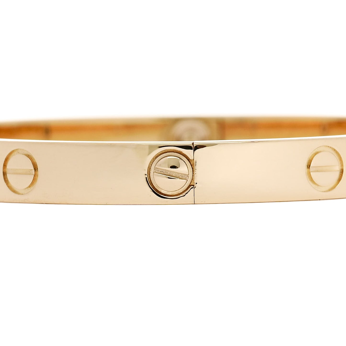 18K Yellow Gold 4 Diamond LOVE Bracelet 18