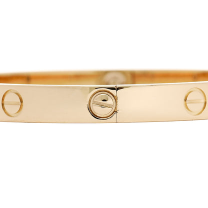 Cartier 18K Yellow Gold 4 Diamond LOVE Bracelet 18 4 of 8