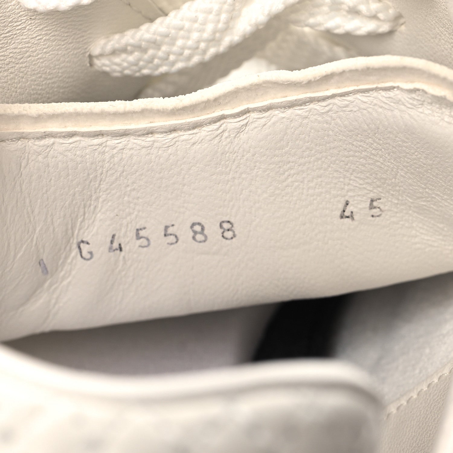 Chanel Nylon Suede Kidskin Calfskin Logo Sneaker 45 White Black 7 of 8