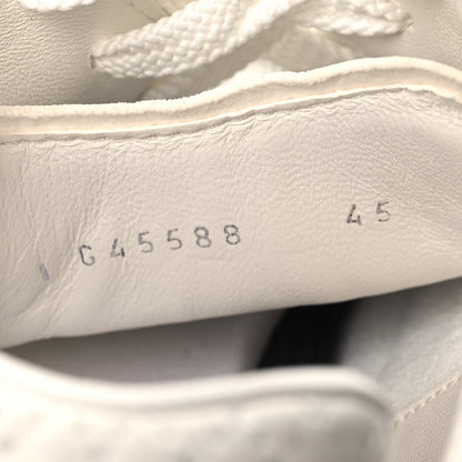 Chanel Nylon Suede Kidskin Calfskin Logo Sneaker 45 White Black 7 of 8