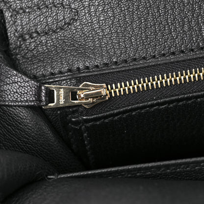 Hermes Chevre Chamkila Birkin Sellier 25 Bambou Black 18 of 31