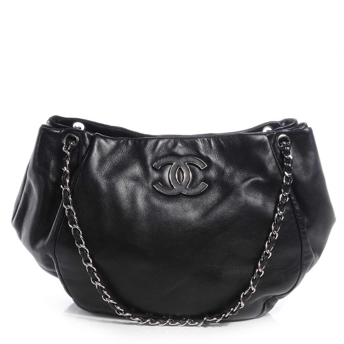 Lambskin Sensual Hobo Black