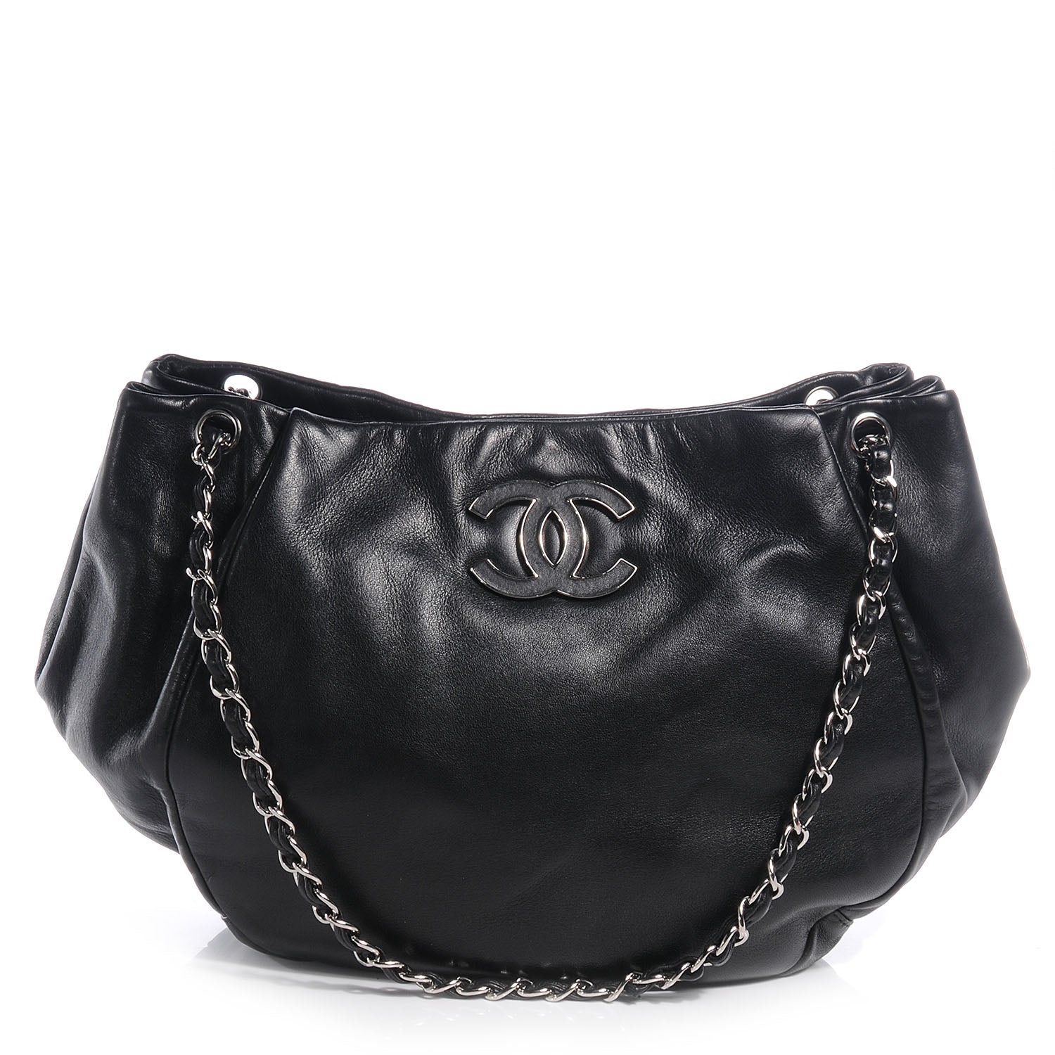 Chanel Lambskin Sensual Hobo Black 1 of 7