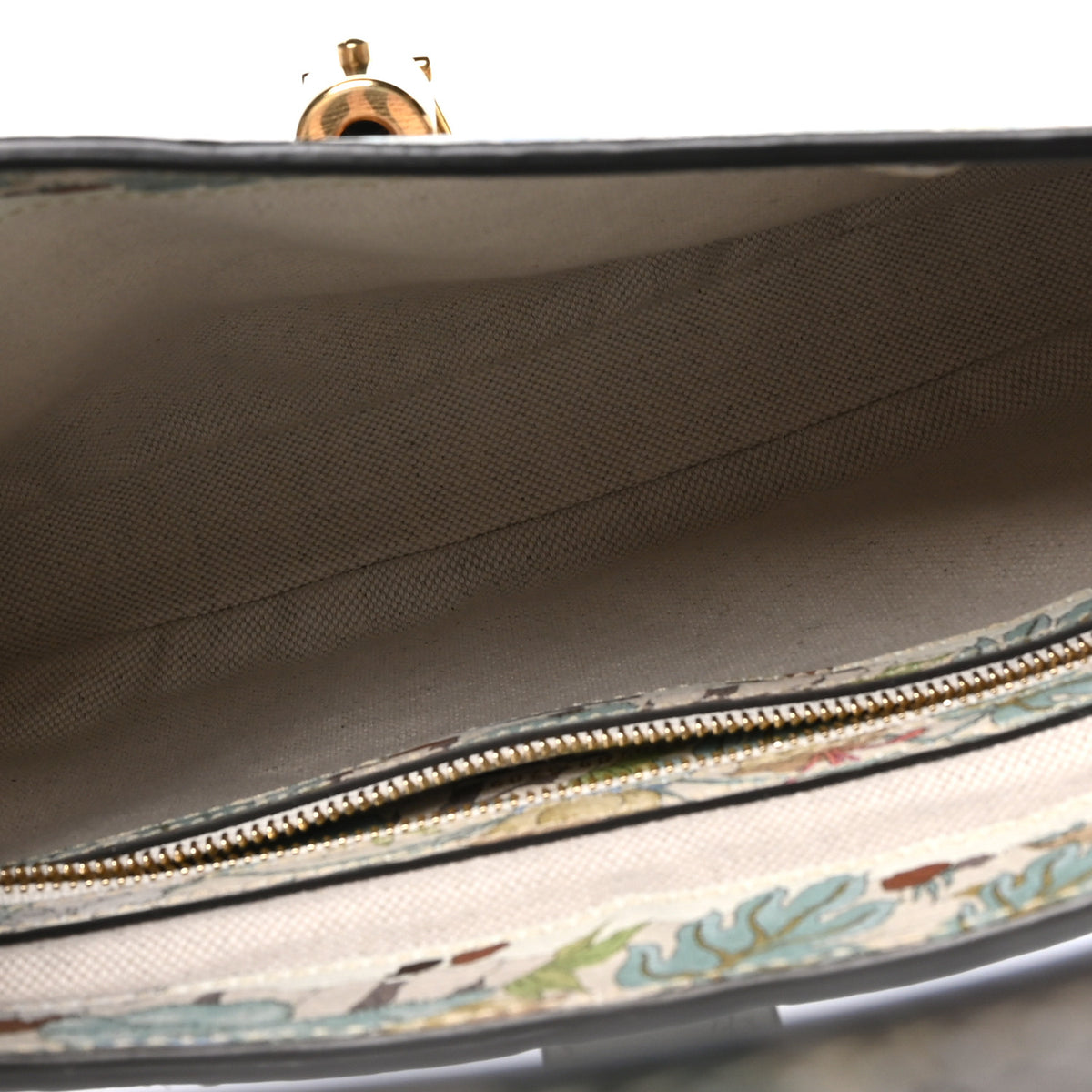 Gucci New Shangai Calfskin Tiger Savanah Small Jackie 1961 Hobo Chalky White Multicolor 5 of 9