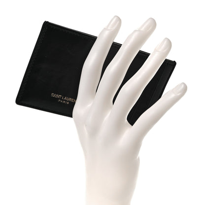 Saint Laurent Calfskin 5 Fragments Card Holder Black 2 of 7