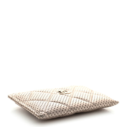 Chanel Metallic Calfskin Pixel Effect Card Holder Pink 4 of 9