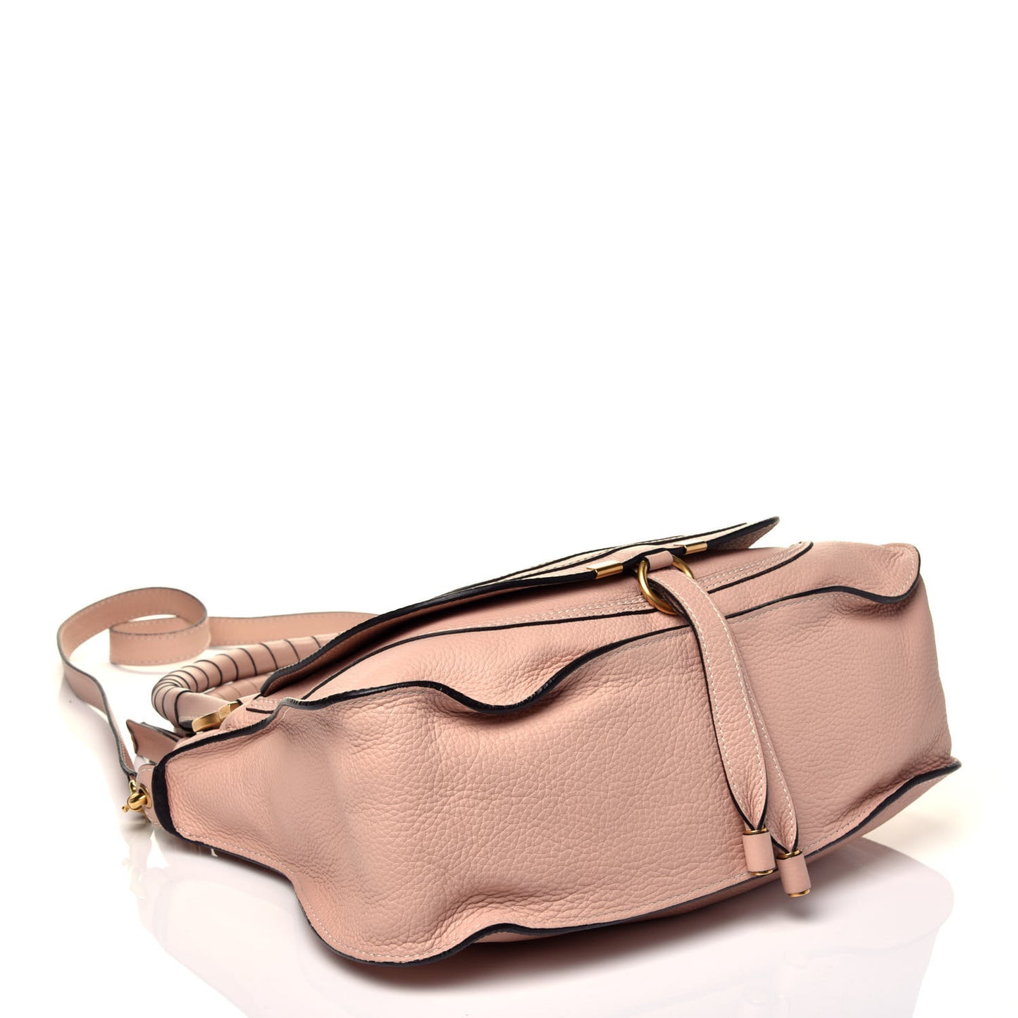 Calfskin Medium Marcie Satchel Pale Pink