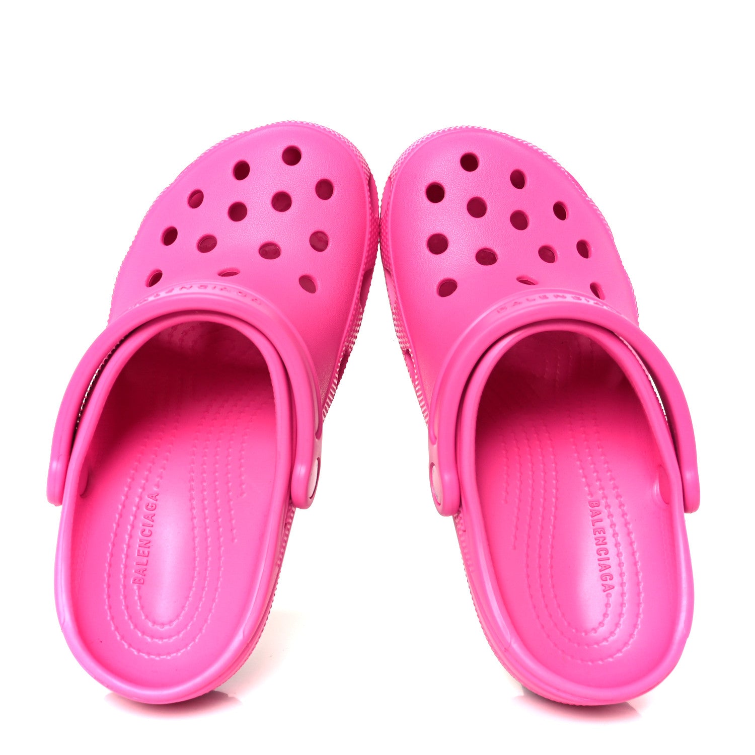 Balenciaga X CROCS Rubber Womens Madame 80 Sandals 38 Rose Bonbon