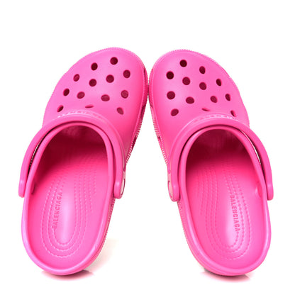Balenciaga X CROCS Rubber Womens Madame 80 Sandals 38 Rose Bonbon 2 of 9