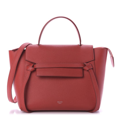 Celine Baby Grained Calfskin Micro Belt Bag Coquelicot 1 of 11