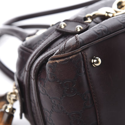 Gucci Guccissima Medium Wave Boston Dark Brown 9 of 17