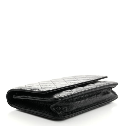 Chanel Caviar Quilted Wallet On Chain WOC Black 4 of 11