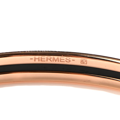 Hermes Enamel Printed Extra Narrow Colliers De Chiens Bracelet 70 5 of 5