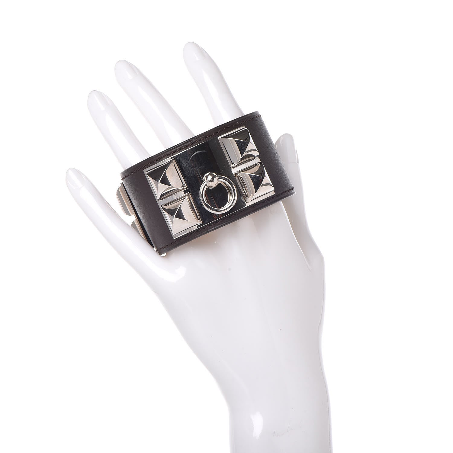 Hermes Chamonix Collier de Chien CDC Bracelet S Chocolate 2 of 7