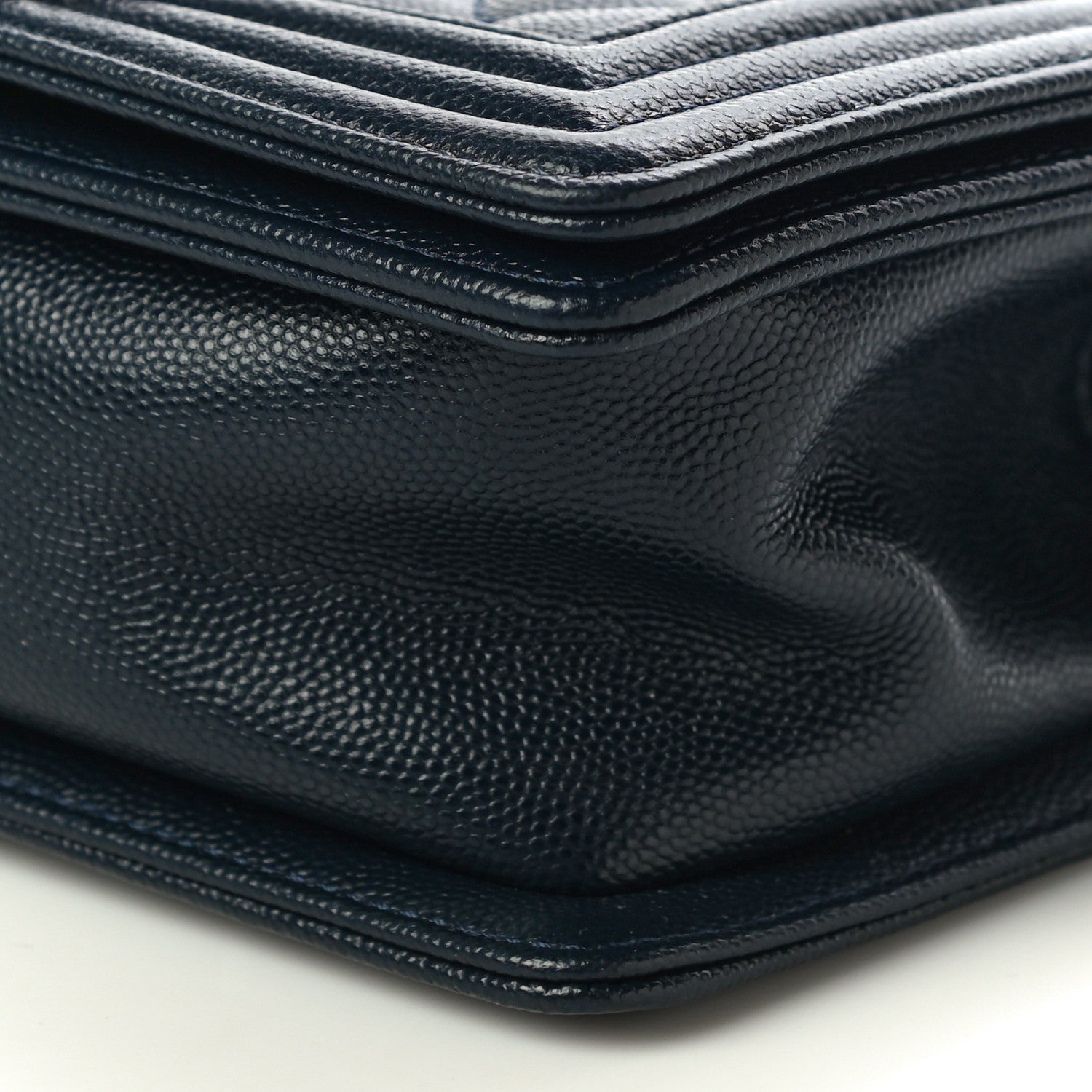 Chanel Caviar Quilted Small Boy Flap Navy 10 of 10