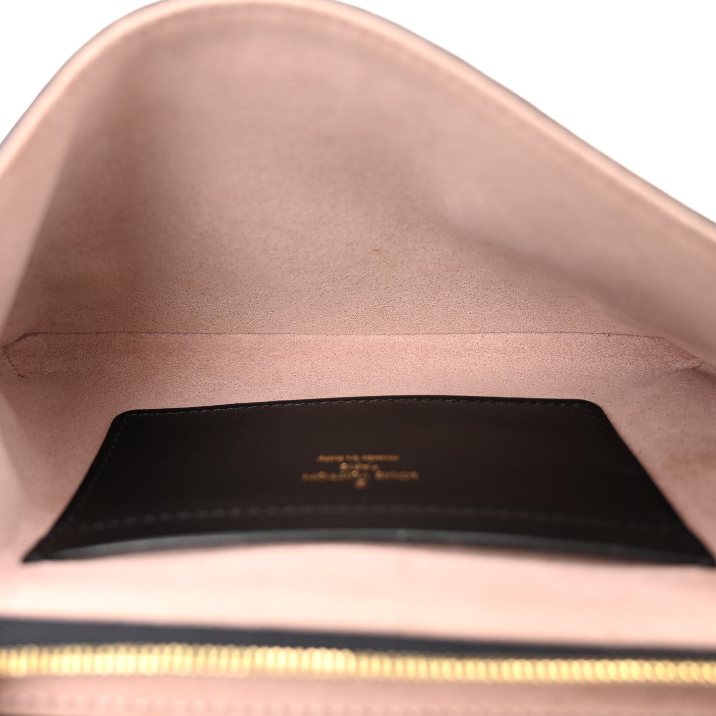 Lambskin Embossed Monogram Pochette Coussin Black