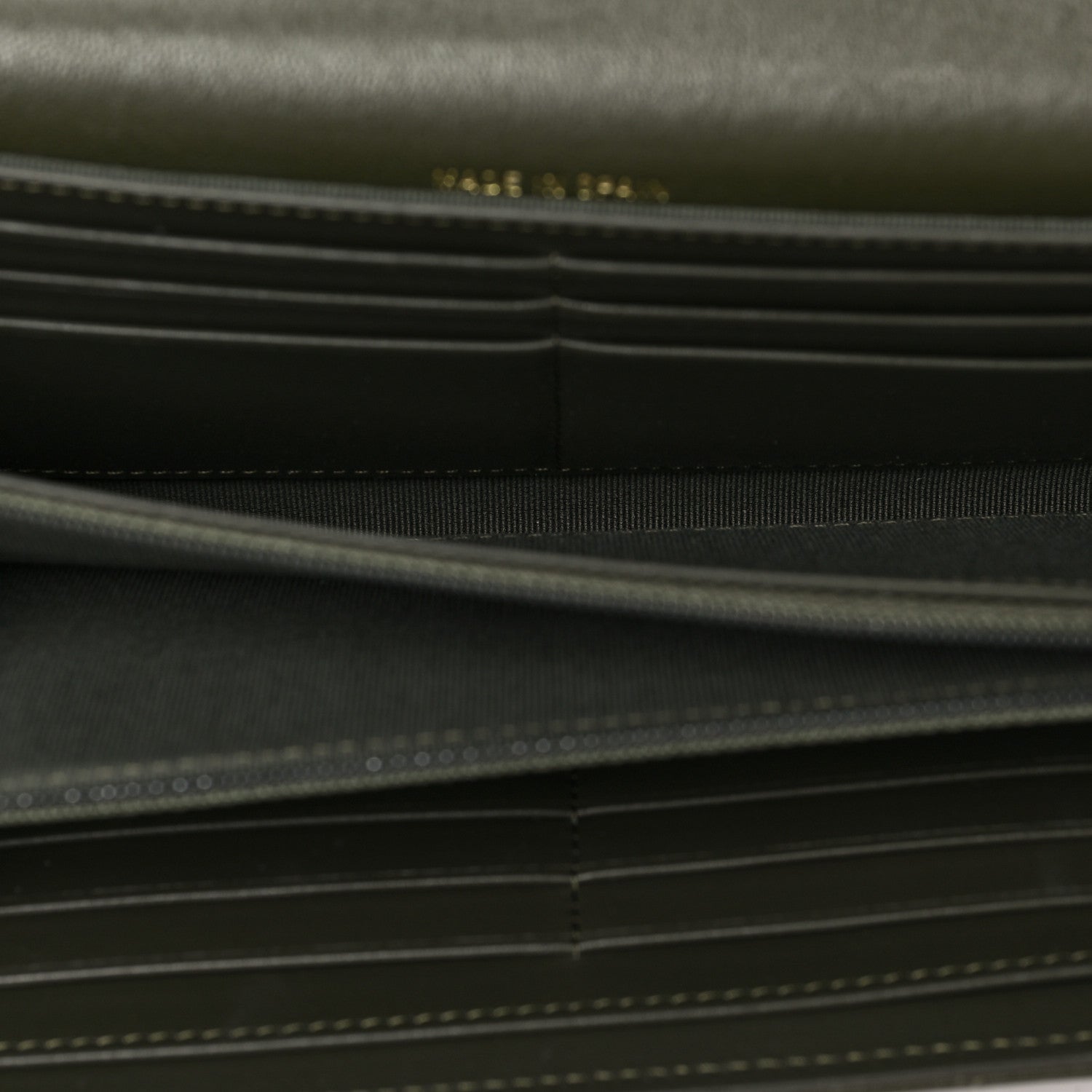Chanel Lambskin Quilted Chanel 19 Flap Wallet Khaki 5 of 8