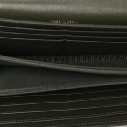 Chanel Lambskin Quilted Chanel 19 Flap Wallet Khaki 5 of 8