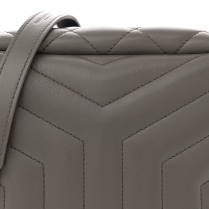 Saint Laurent Calfskin Y Quilted Monogram Small Loulou Bowling Bag Earth 8 of 10